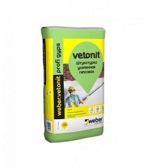 Гипсовая штукатурка Weber Vetonit Профи Гипс 30 кг