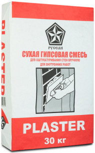 Гипсовая штукатурка РУСЕАН Пластер 30 кг