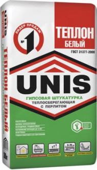 Гипсовая штукатурка UNIS Теплон 30 кг