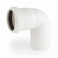 Отвод шумопоглощающий Rehau Raupiano Plus пластиковый для внутренней канализации d50  87°