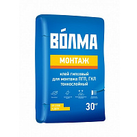 Клей гипсовый Волма Монтаж 30 кг
